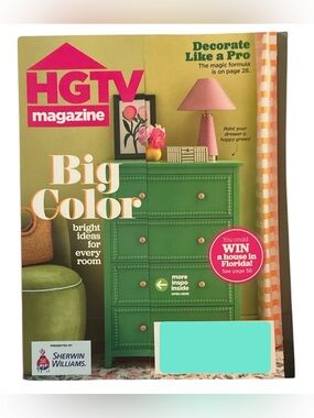 HGTV Magazine May June 2026 Big Color Bright Ideas For Every Room Decorate Pro
